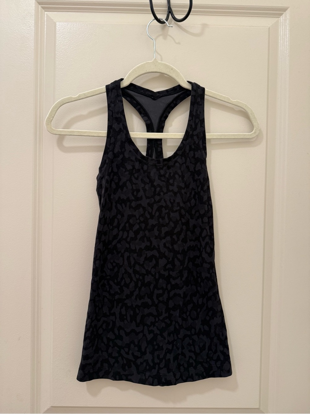 Lululemon Black Pattern Racerback Tank - Picture 2 of 2